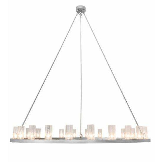 2nd Ave Lighting Pendants Weatherable Silver / Clear Seeded Glass Loxley Pendant By 2nd Ave Lighting 196702