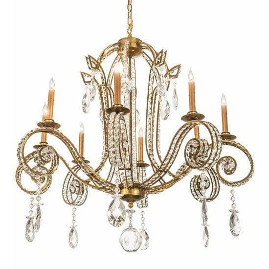 2nd Ave Lighting Chandeliers Transparent Gold / Crystal / Crystal Lucerne Chandelier By 2nd Ave Lighting 204918