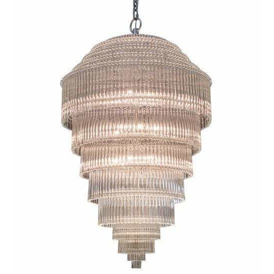 2nd Ave Lighting Pendants Sparkle Silver / Glass Fabric Idalight Marquee Pendant By 2nd Ave Lighting 177368