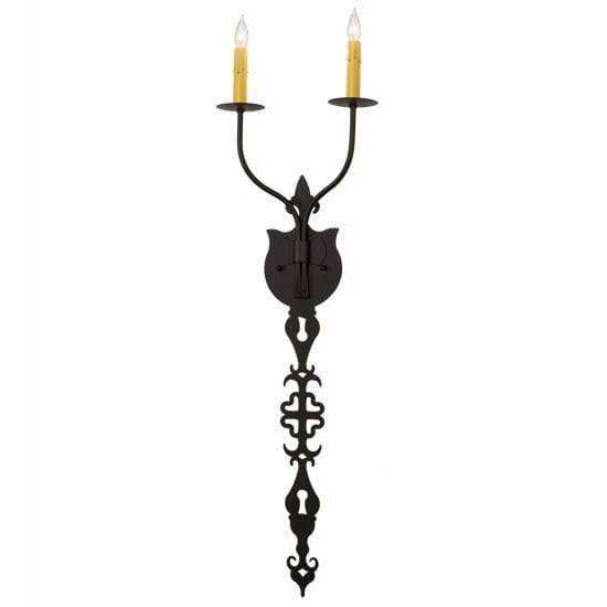 2nd Ave Lighting Two Lights Old Wrought Iron Merano Two Light By 2nd Ave Lighting 216226