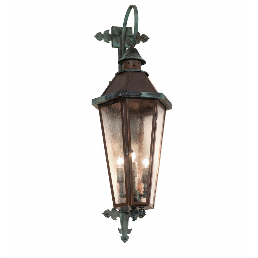 2nd Ave Lighting One Light Vintage Copper And Craftsman Verdi / Clear Seedy Glass / Glass Millesime One Light By 2nd Ave Lighting 220248