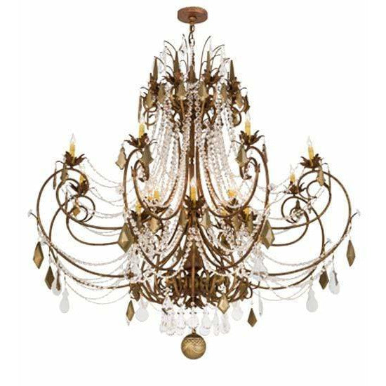 2nd Ave Lighting Chandeliers Autumn Leaf / Glass Fabric Idalight Minuet Chandelier By 2nd Ave Lighting 169772
