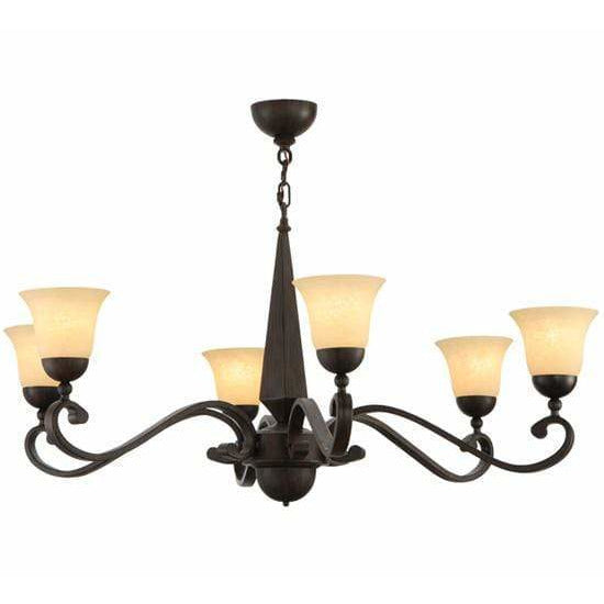 2nd Ave Lighting Chandeliers Classic Rust / Scavo Glass Muirfield Chandelier By 2nd Ave Lighting 156673