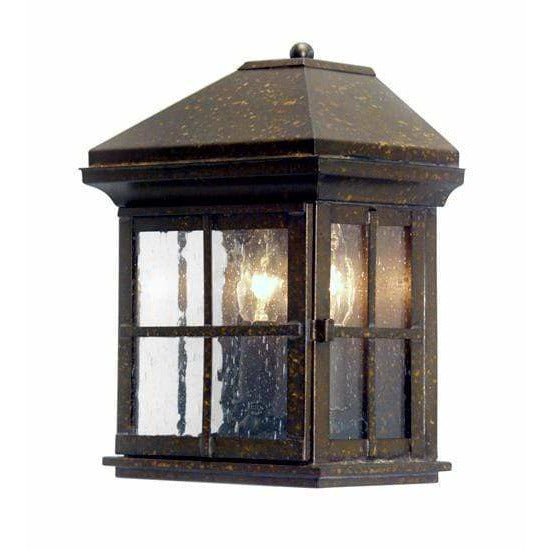 2nd Ave Lighting One Light Antique Rust / Clear Seeded Glass Myles One Light By 2nd Ave Lighting 119885