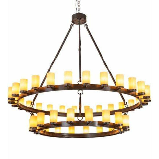2nd Ave Lighting Chandeliers Timeless Bronze / Tawnyrock Idalight / Acrylic Noziroh Ring Chandelier By 2nd Ave Lighting 202794
