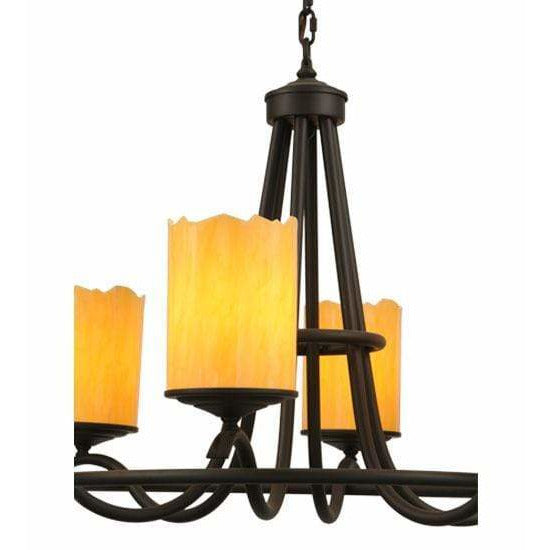 2nd Ave Lighting Chandeliers Oil Rubbed Bronze / Glass Octavia Chandelier By 2nd Ave Lighting 151693