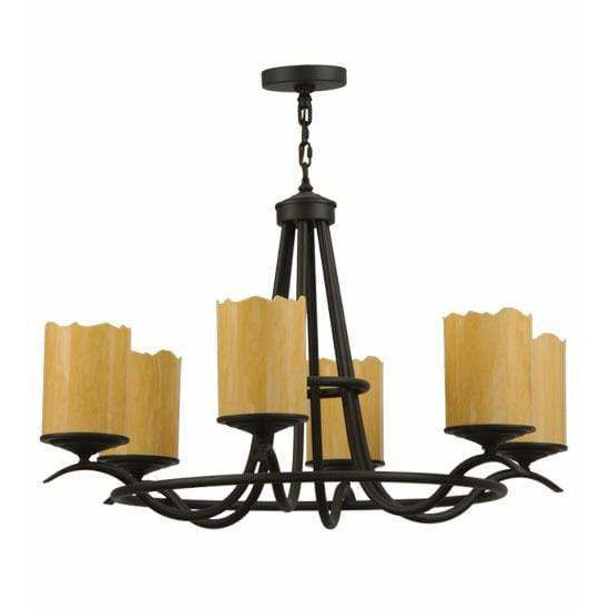 2nd Ave Lighting Chandeliers Oil Rubbed Bronze / Glass Octavia Chandelier By 2nd Ave Lighting 151693
