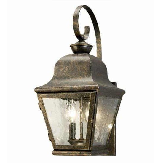 2nd Ave Lighting One Light Antique Rust / Clear Seeded Glass Palmer One Light By 2nd Ave Lighting 135527