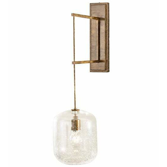 2nd Ave Lighting One Light Brushed Gold / Clear Seedy Glass / Glass Pastilla One Light By 2nd Ave Lighting 205543