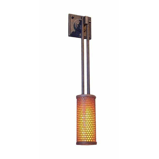 2nd Ave Lighting One Light Oil Rubbed Bronze / Amber Quartz Perforated Cylinder One Light By 2nd Ave Lighting 116485