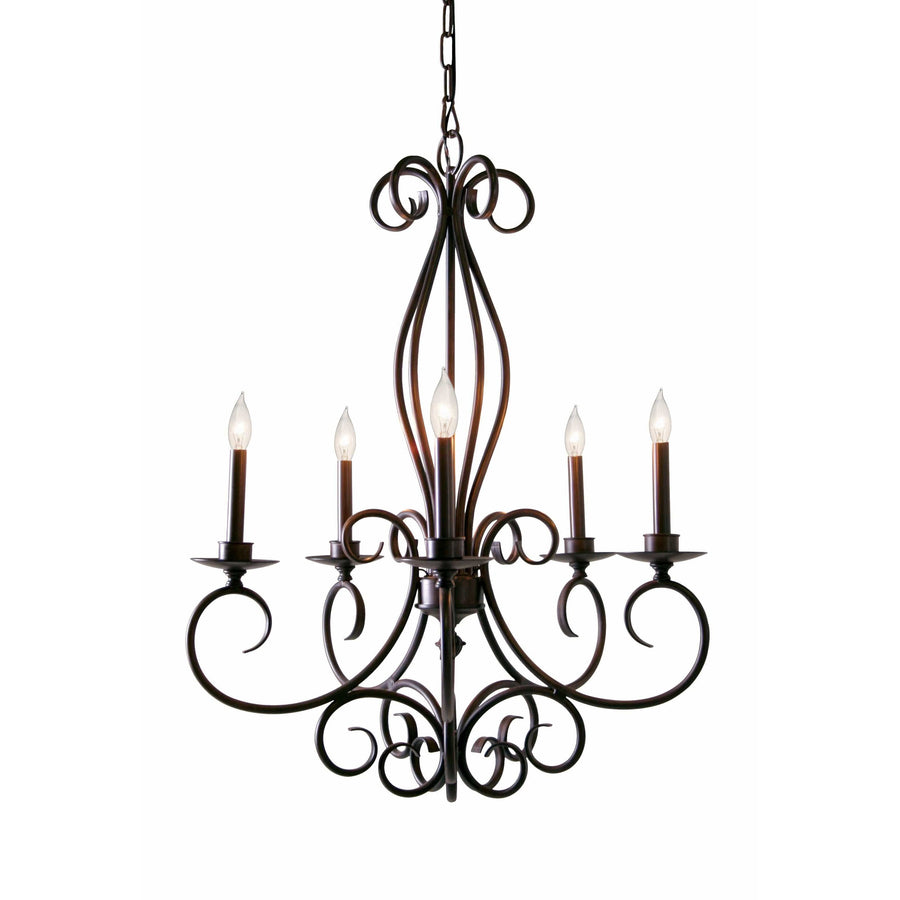 2nd Ave Lighting Chandeliers French Bronze / Crystal Cut Hurricane Glass Phillipe Chandelier By 2nd Ave Lighting 120308