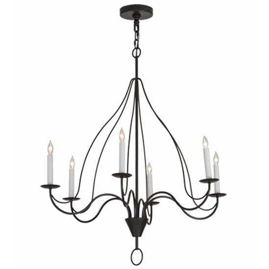 2nd Ave Lighting Chandeliers Timeless Bronze / Glass Fabric Idalight Polonaise Chandelier By 2nd Ave Lighting 154071