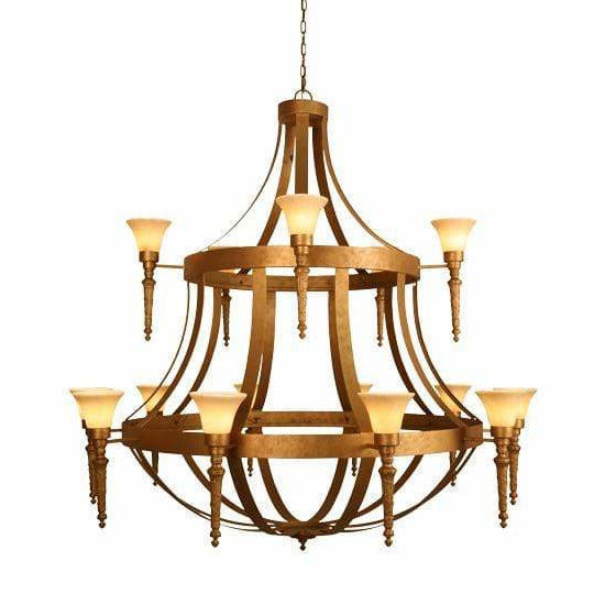 2nd Ave Lighting Chandeliers Autumn Leaf / Glass Fabric Idalight Pontoise Chandelier By 2nd Ave Lighting 120632