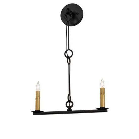2nd Ave Lighting Two Lights Old Wrought Iron Rochefort Two Light By 2nd Ave Lighting 212076