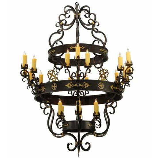 2nd Ave Lighting Chandeliers Gilded Tobacco / Polyresin Santino Chandelier By 2nd Ave Lighting 136480