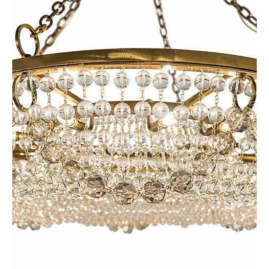 2nd Ave Lighting Chandeliers Transparent Gold / China Crystal / Glass Fabric Idalight Sardinia Chandelier By 2nd Ave Lighting 192513