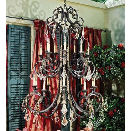 2nd Ave Lighting Chandeliers French Bronze / Crystal Serratina Chandelier By 2nd Ave Lighting 119765