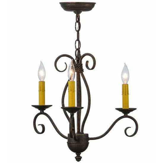 2nd Ave Lighting Chandeliers Gilded Tobacco / Glass Fabric Idalight Sienna Chandelier By 2nd Ave Lighting 115226