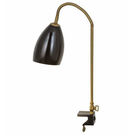 2nd Ave Lighting Old Forge Antique Brass / Opaque Black / Glass Fabric Idalight Sofisticato Old Forge By 2nd Ave Lighting 167595