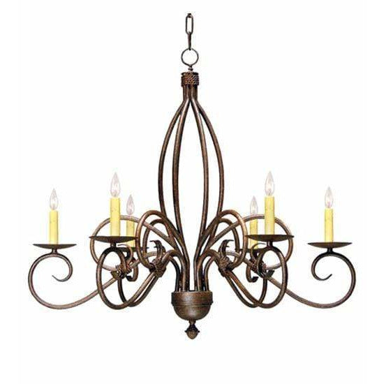 2nd Ave Lighting Chandeliers Cajun Spice / Taupe Squire Chandelier By 2nd Ave Lighting 115990