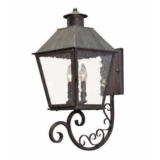 2nd Ave Lighting One Light Antique Iron Gate / Clear Seeded Glass Stafford One Light By 2nd Ave Lighting 119851