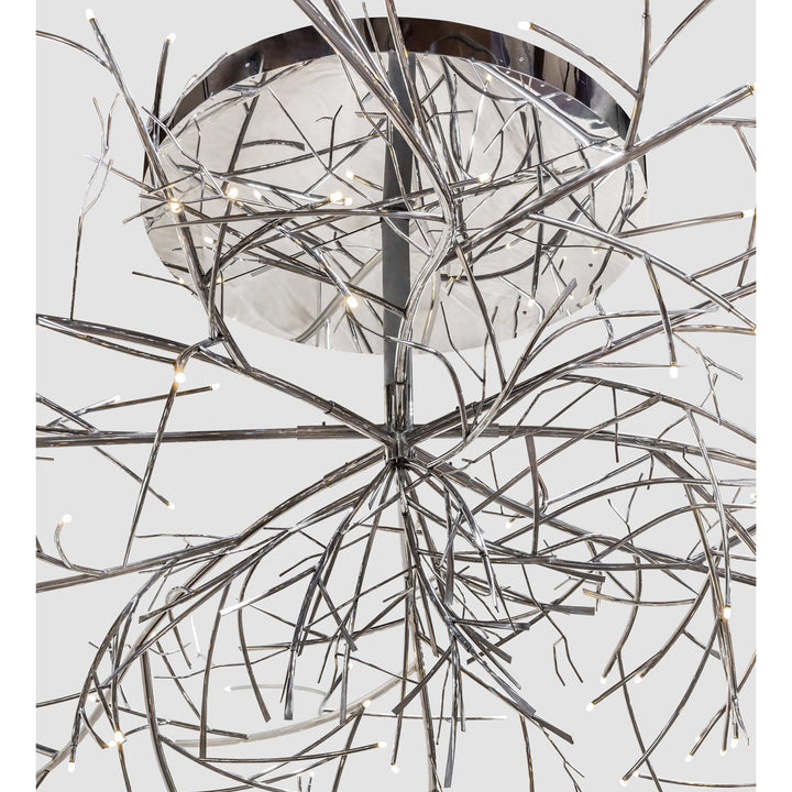 2nd Ave Lighting Chandeliers Polished Stainless Steel Thicket Chandelier By 2nd Ave Lighting 221927