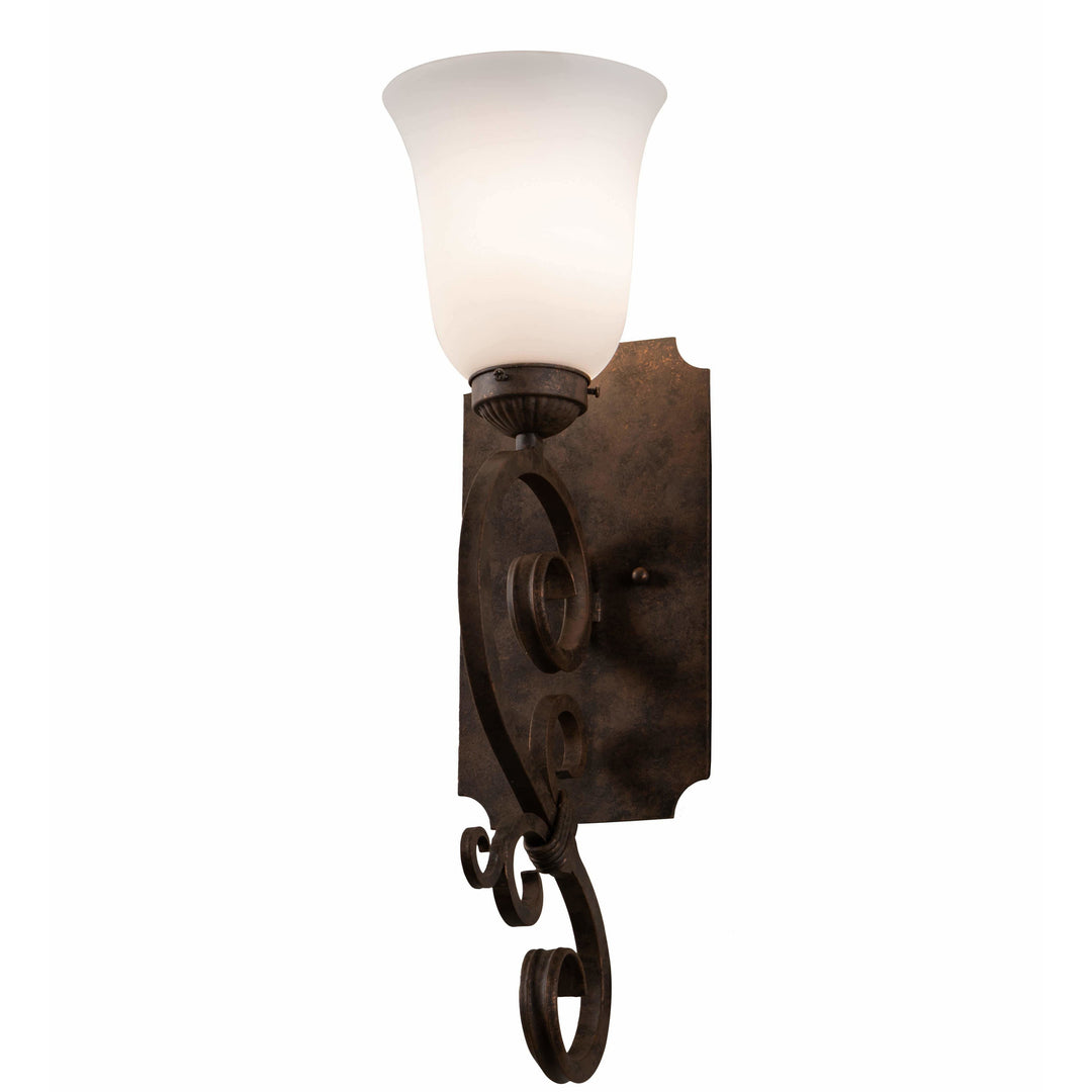 2nd Ave Lighting One Light Antique Rust / Etched White Opal / Glass Thierry One Light By 2nd Ave Lighting 218111