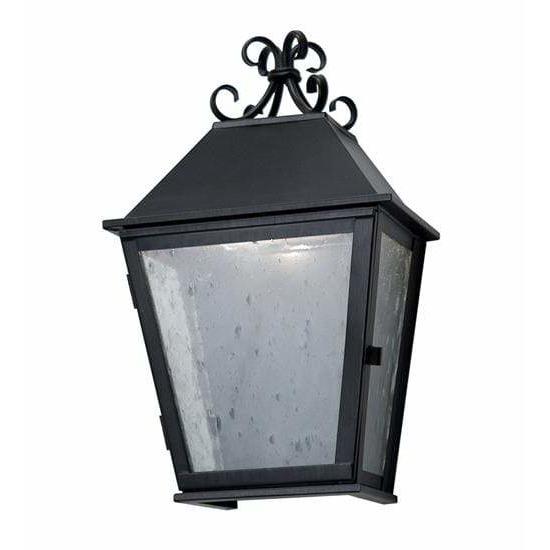 2nd Ave Lighting One Light Black / Frosted Seeded Art Glass Tiamo One Light By 2nd Ave Lighting 121564