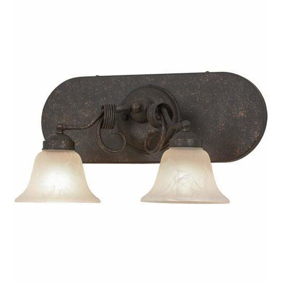 2nd Ave Lighting Two Lights Gilded Tobacco / Faux Alabaster Glass / Glass Fabric Idalight Trea Two Light By 2nd Ave Lighting 155225