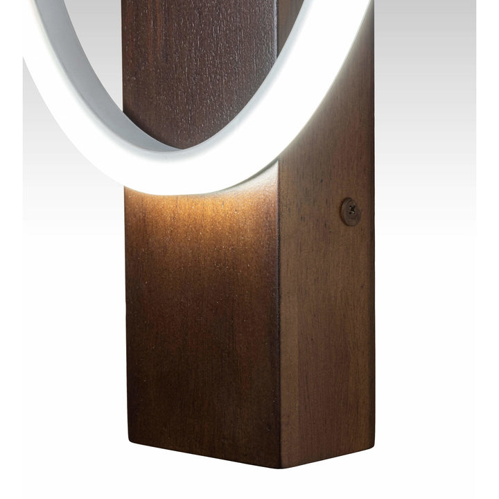 2nd Ave Lighting One Light Satin Wood / Statuario Idalight / Acrylic Ursula One Light By 2nd Ave Lighting 215319