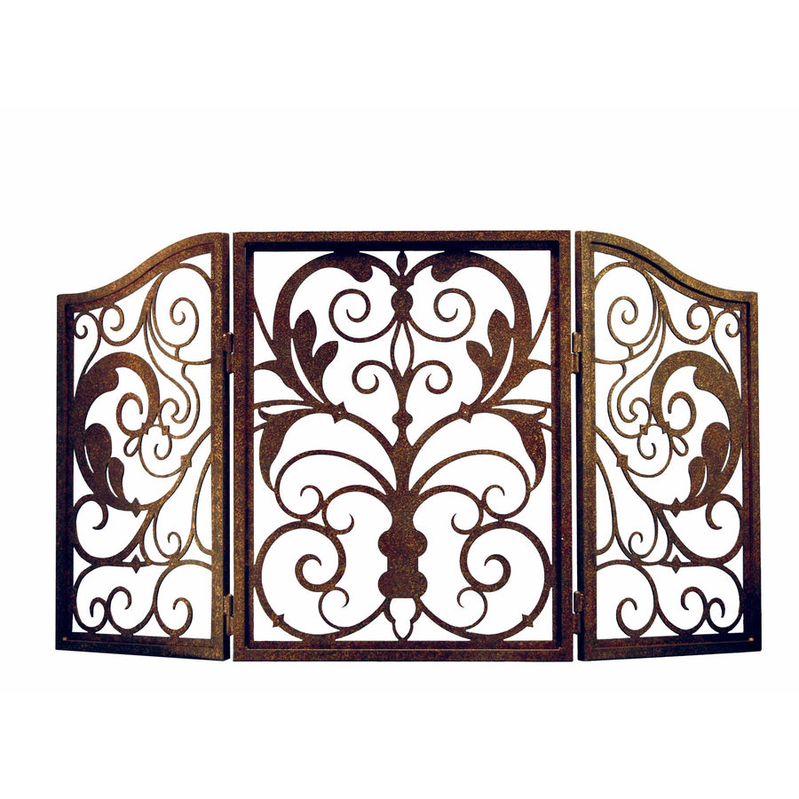 2nd Ave Lighting Fire Place Screens Rust Venetian Fire Place Screen By 2nd Ave Lighting 122474