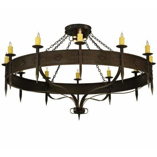 2nd Ave Lighting Chandeliers Gilded Tobacco / Glass Fabric Idalight Warwick Chandelier By 2nd Ave Lighting 131478