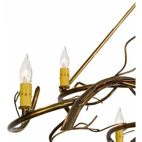 2nd Ave Lighting Chandeliers Transparent Gold / Glass Fabric Idalight Winter Solstice Chandelier By 2nd Ave Lighting 152375