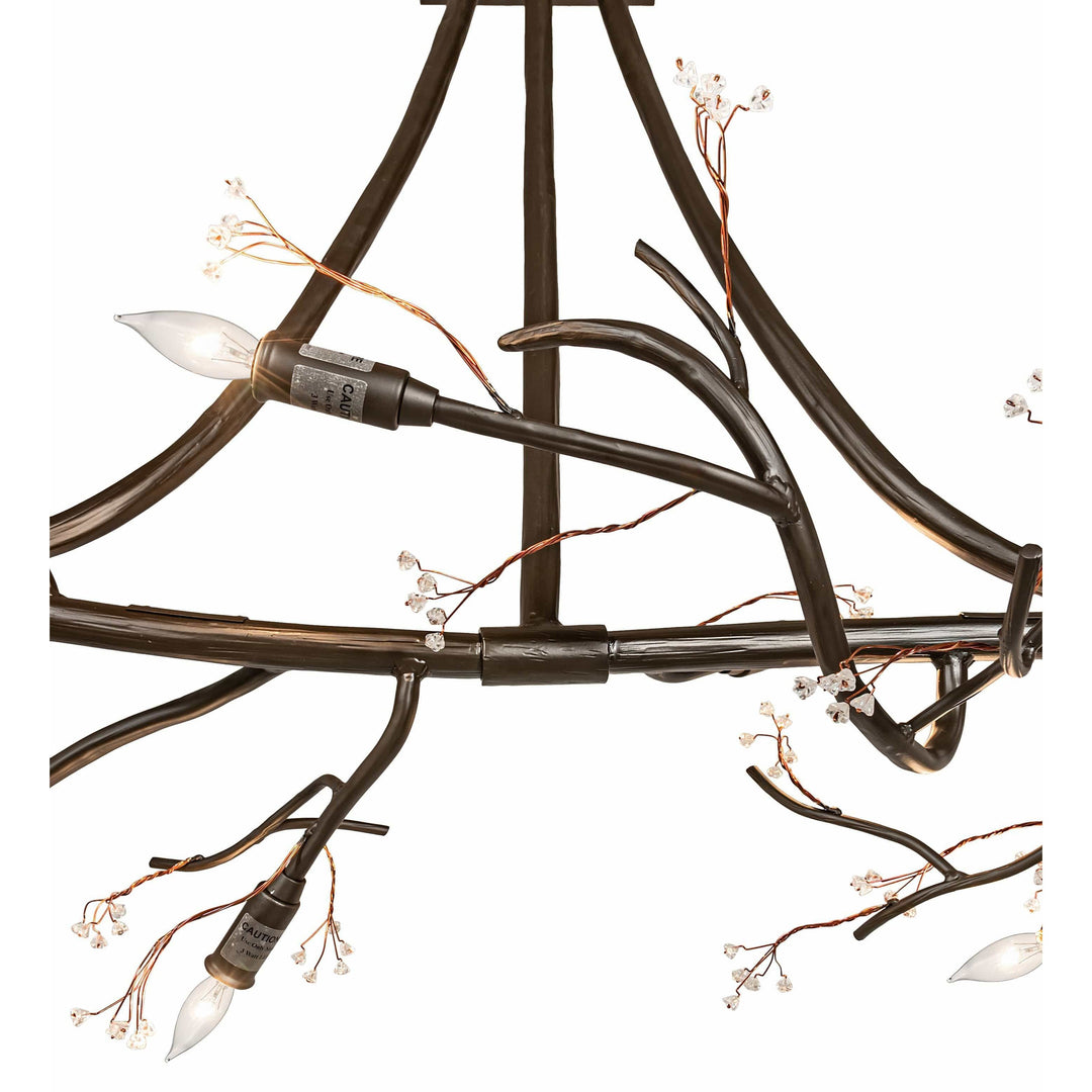 2nd Ave Lighting Chandeliers Oil Rubbed Bronze / .Clear Glass / Glass Winter Solstice Chandelier By 2nd Ave Lighting 221125