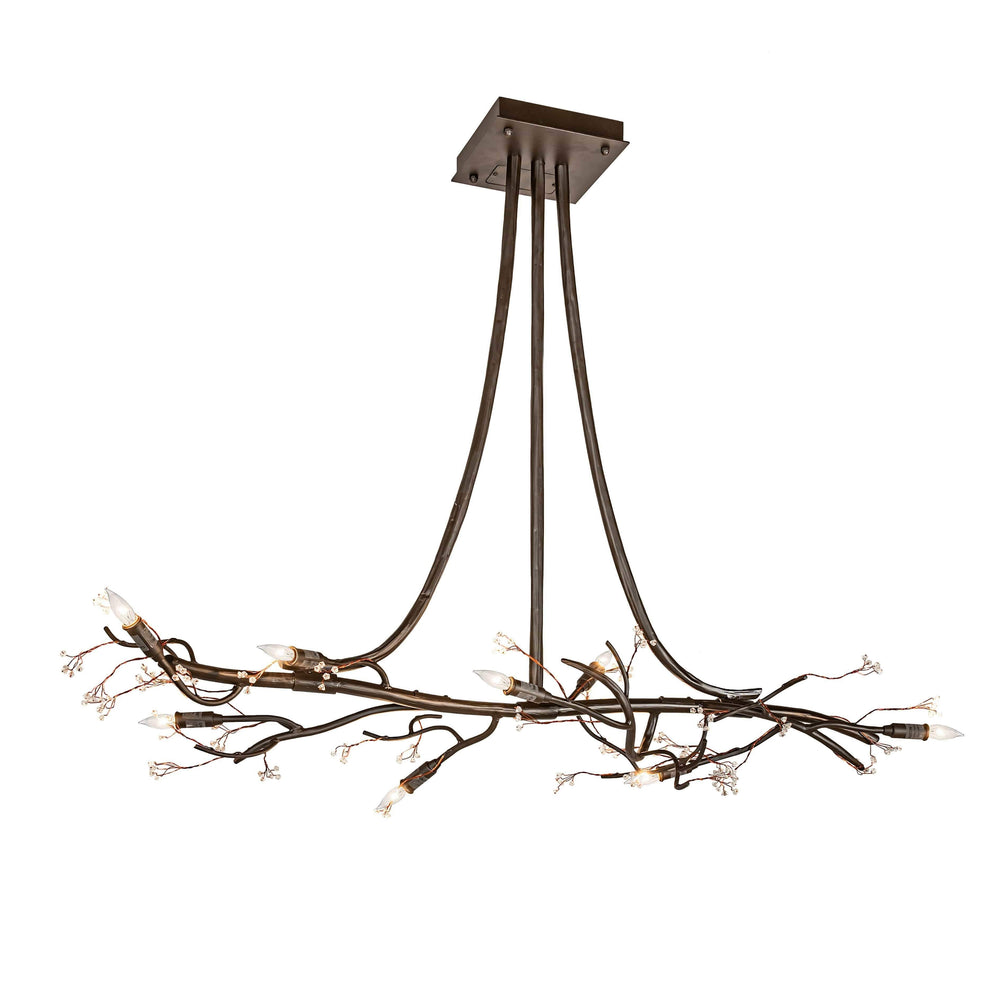 2nd Ave Lighting Chandeliers Oil Rubbed Bronze / .Clear Glass / Glass Winter Solstice Chandelier By 2nd Ave Lighting 221125