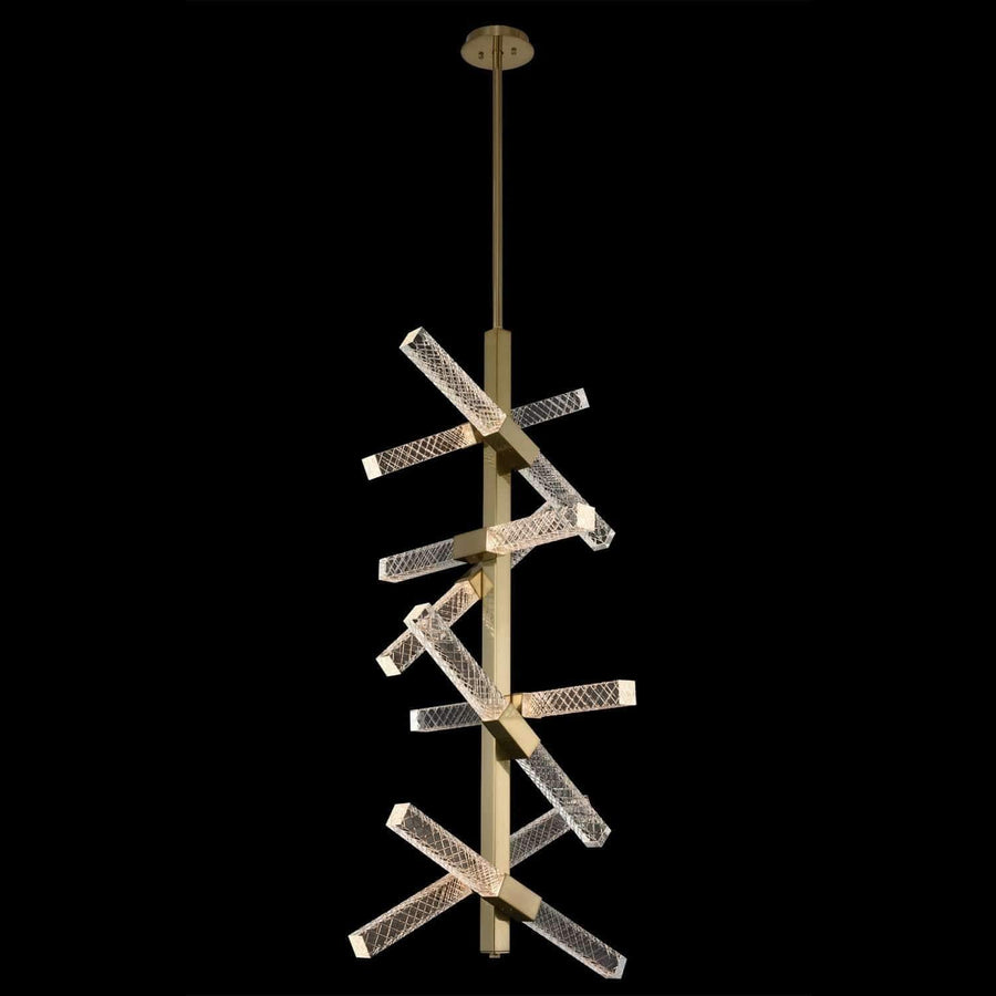 Allegri by Kalco Lighting Foyers Brushed Champagne Gold / Firenze Clear Apollo 16 Light Foyer From Allegri by Kalco Lighting 034950