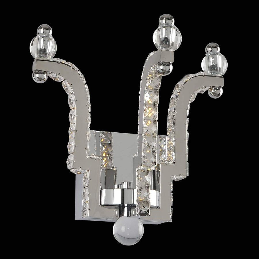 Allegri by Kalco Lighting Wall Sconces Chrome / Firenze Clear Cambria 11 Inch LED Wall Bracket From Allegri by Kalco Lighting 030520