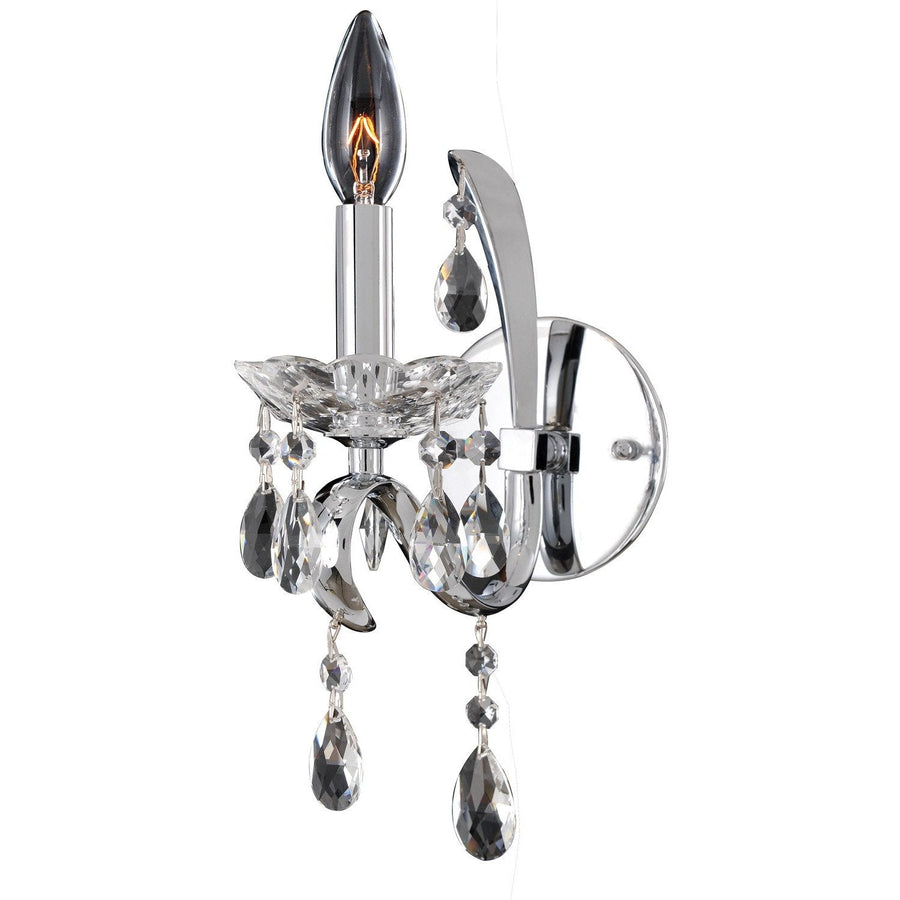 Allegri by Kalco Lighting Wall Sconces Chrome / Firenze Clear Catalani 1 Light Wall Bracket From Allegri by Kalco Lighting 023820