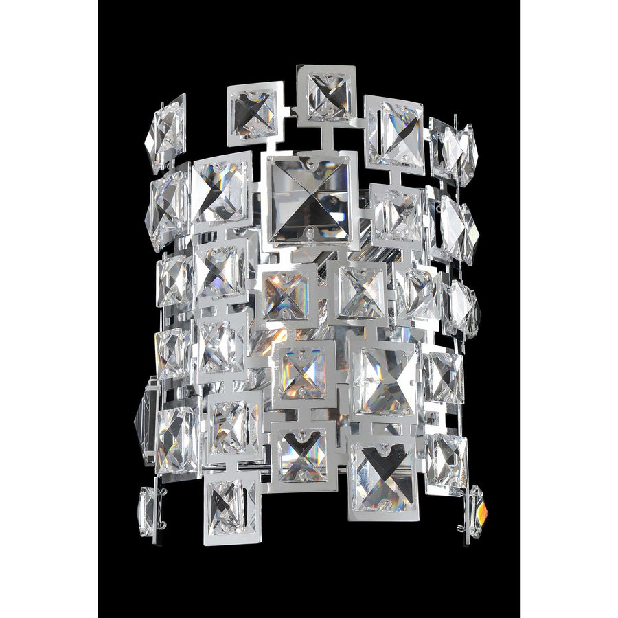 Allegri by Kalco Lighting Wall Sconces Chrome / Firenze Clear Dolo 1 Light Wall Bracket From Allegri by Kalco Lighting 028920
