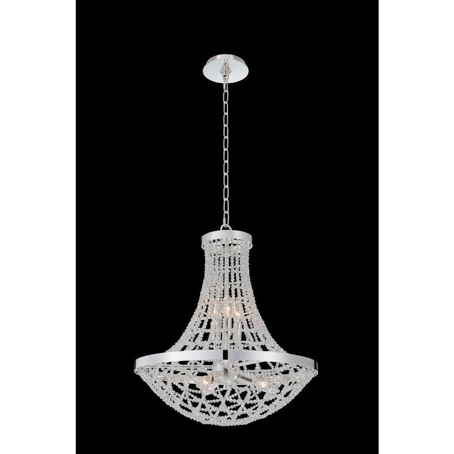 Allegri by Kalco Lighting Pendants Polished Silver / Clear Firenze Felicity 20 Inch Pendant From Allegri by Kalco Lighting 036455
