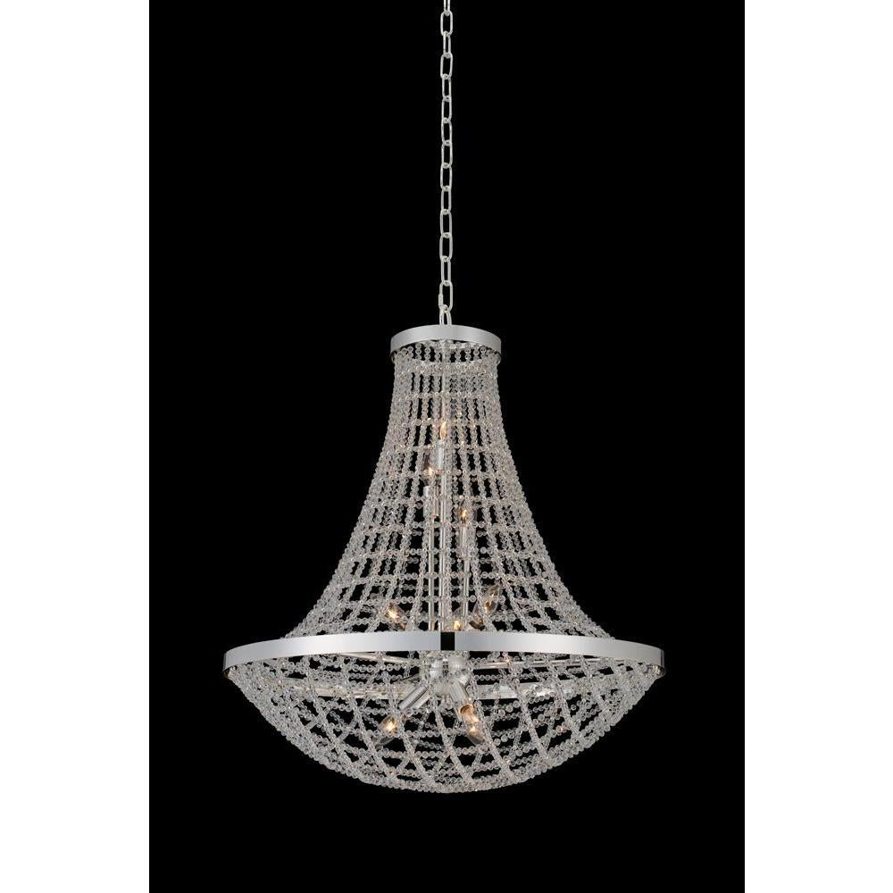 Allegri by Kalco Lighting Pendants Polished Silver / Clear Firenze Felicity 26 Inch Pendant From Allegri by Kalco Lighting 036456