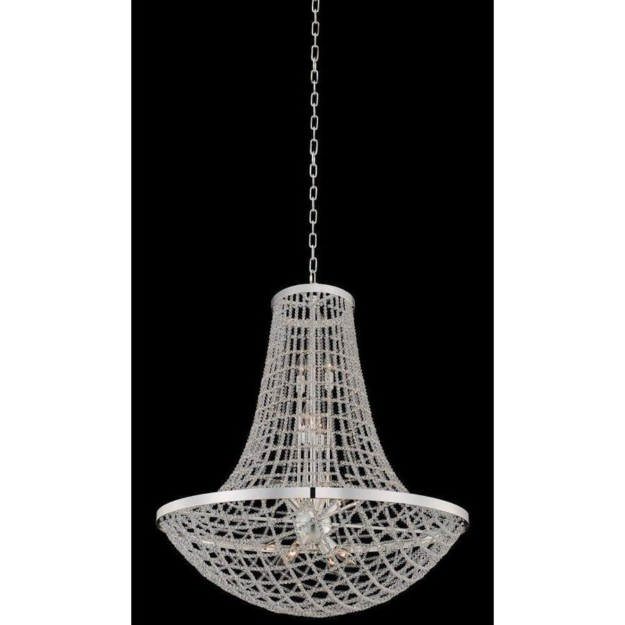 Allegri by Kalco Lighting Pendants Polished Silver / Clear Firenze Felicity 32 Inch Pendant From Allegri by Kalco Lighting 036457