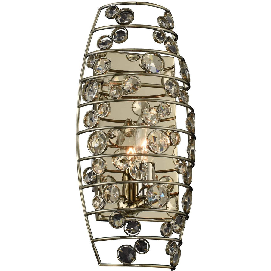 Allegri by Kalco Lighting Wall Sconces Champagne Gold / Firenze Clear Gemini 1 Light ADA Wall Sconce From Allegri by Kalco Lighting 032520