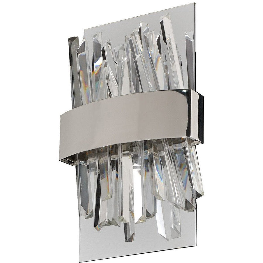 Allegri by Kalco Lighting Wall Sconces Chrome / N/A Glacier LED ADA Wall Sconce From Allegri by Kalco Lighting 030220