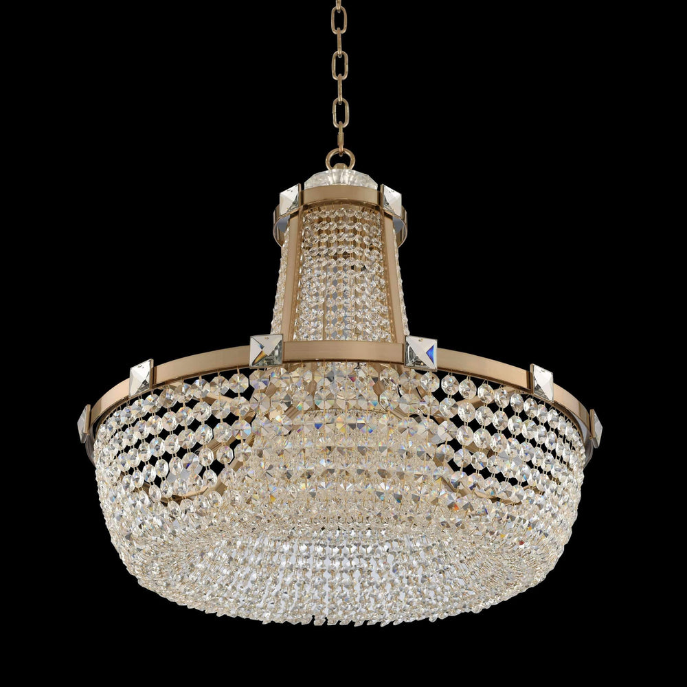 Allegri by Kalco Lighting Pendants Brushed Champagne Gold / Firenze Clear Impero 30 Inch Pendant From Allegri by Kalco Lighting 027950