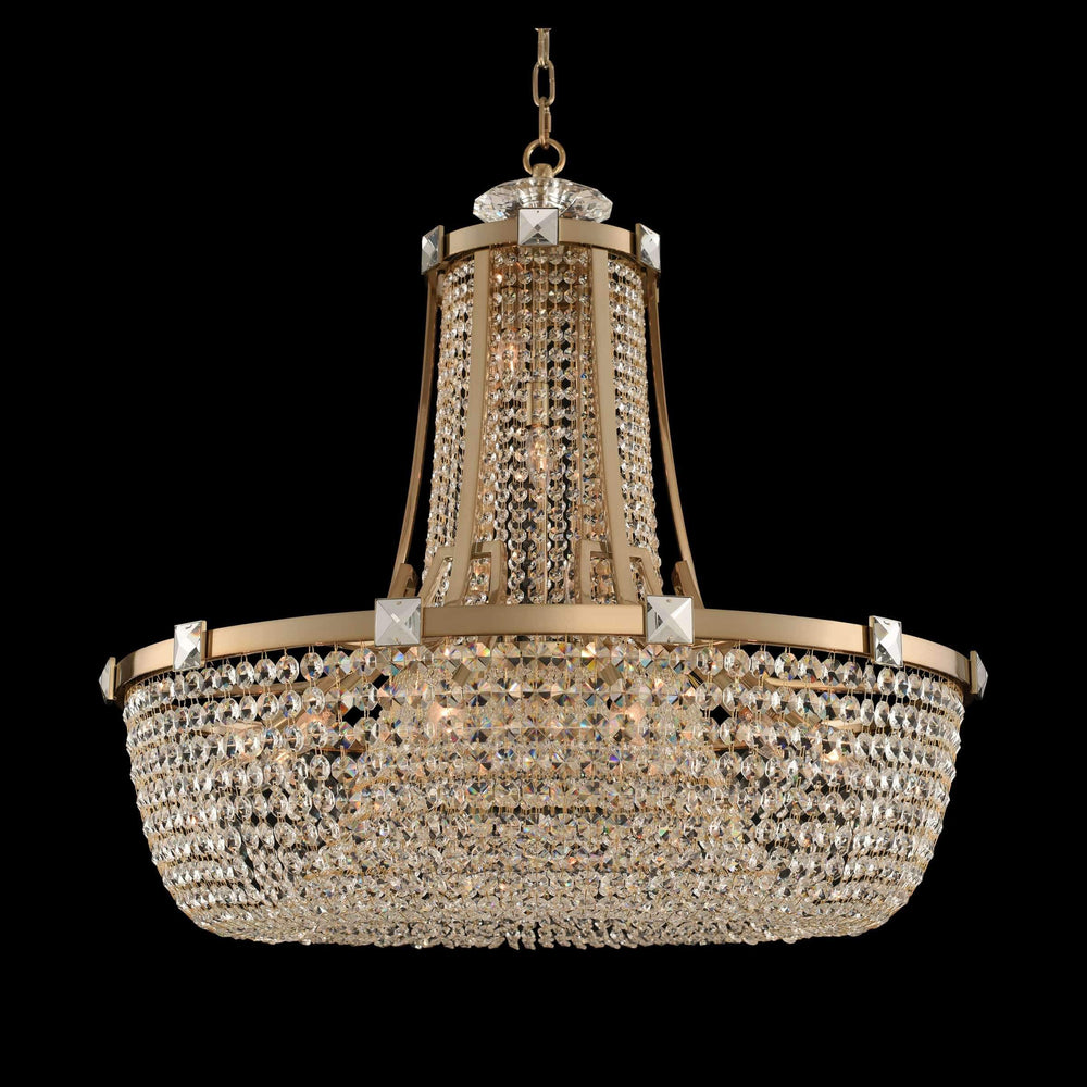 Allegri by Kalco Lighting Pendants Brushed Champagne Gold / Firenze Clear Impero 36 Inch Pendant From Allegri by Kalco Lighting 027951