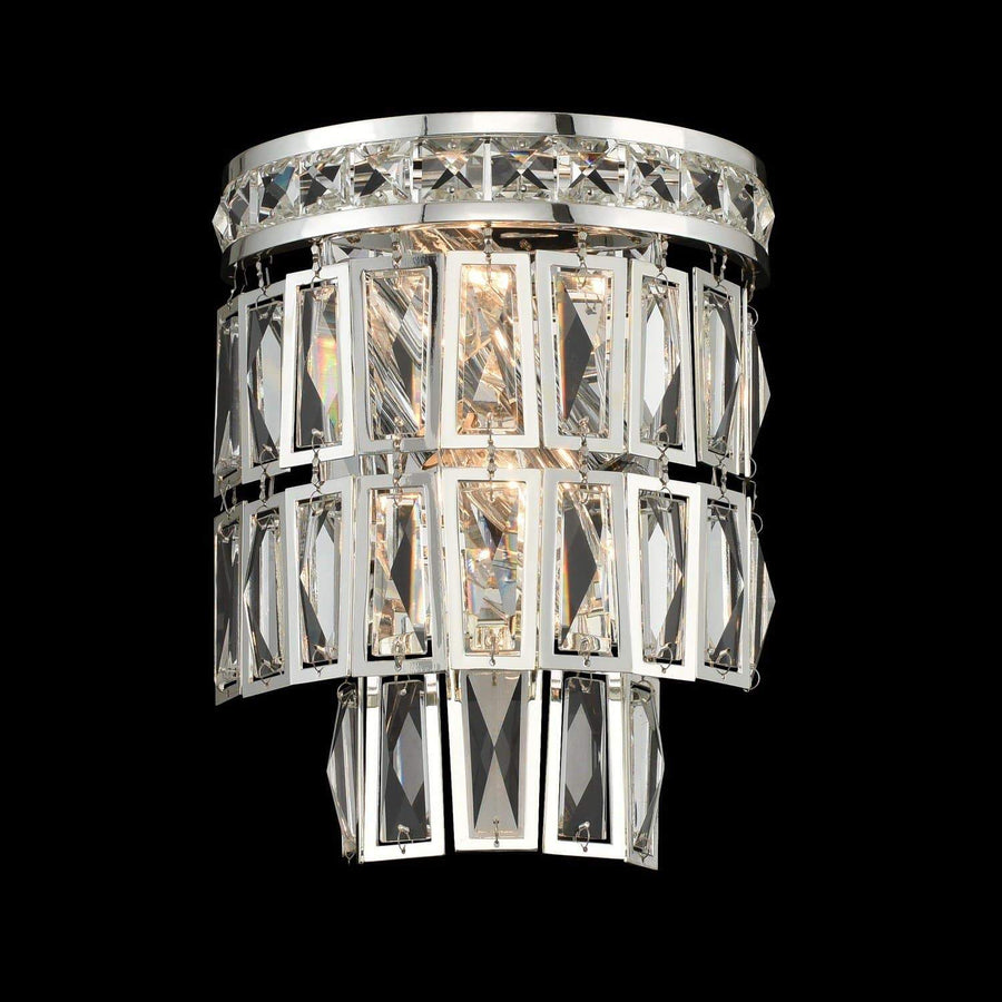 Allegri by Kalco Lighting Wall Sconces Silver / Firenze Clear Kasturi 2 Light ADA Wall Sconce From Allegri by Kalco Lighting 033220