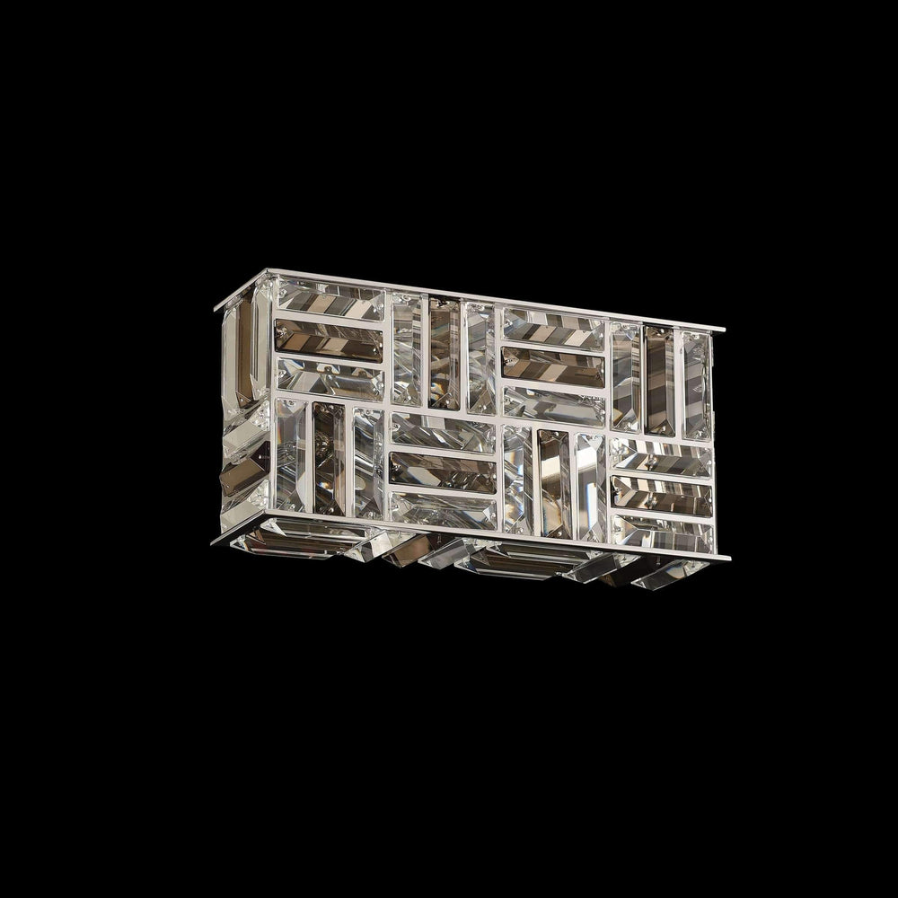 Allegri by Kalco Lighting Wall Sconces Chrome / Firenze Mixed Modello 12 Inch Bath Light From Allegri by Kalco Lighting 031721