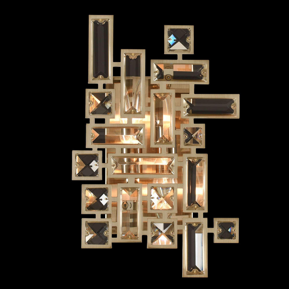Allegri by Kalco Lighting Wall Sconces Brushed Champagne Gold / Firenze Clear Vermeer 2 Light Wall Bracket From Allegri by Kalco Lighting 11191