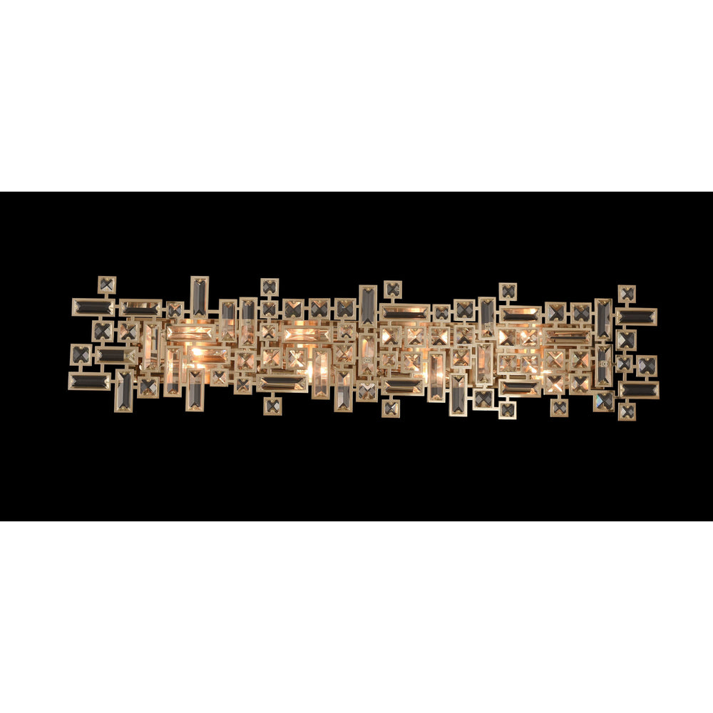 Allegri by Kalco Lighting Wall Sconces Brushed Champagne Gold / Firenze Clear Vermeer 38 Inch Bath Light From Allegri by Kalco Lighting 027622